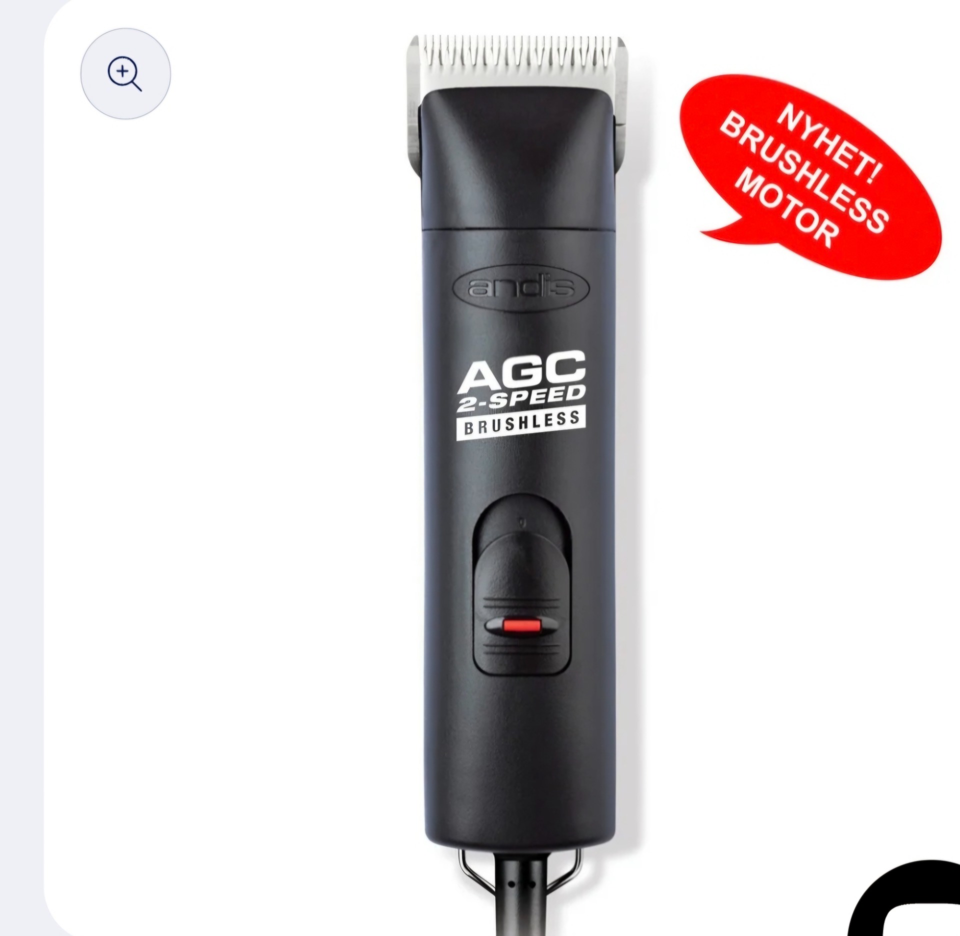 Angis er en ganske stillegående og lett maskin i handa. 